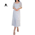 Custom Cheap Ladies Womens Elegant Pacific Island Dress Female Plus Size Formal Office Lady Clothing Maxi Floral Dress