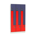 Modern Mustard Twinny Metal Z Secure Locker for Temporary Evidence Storage-for School Gym Mall Supermarket Outdoor Kitchen Use