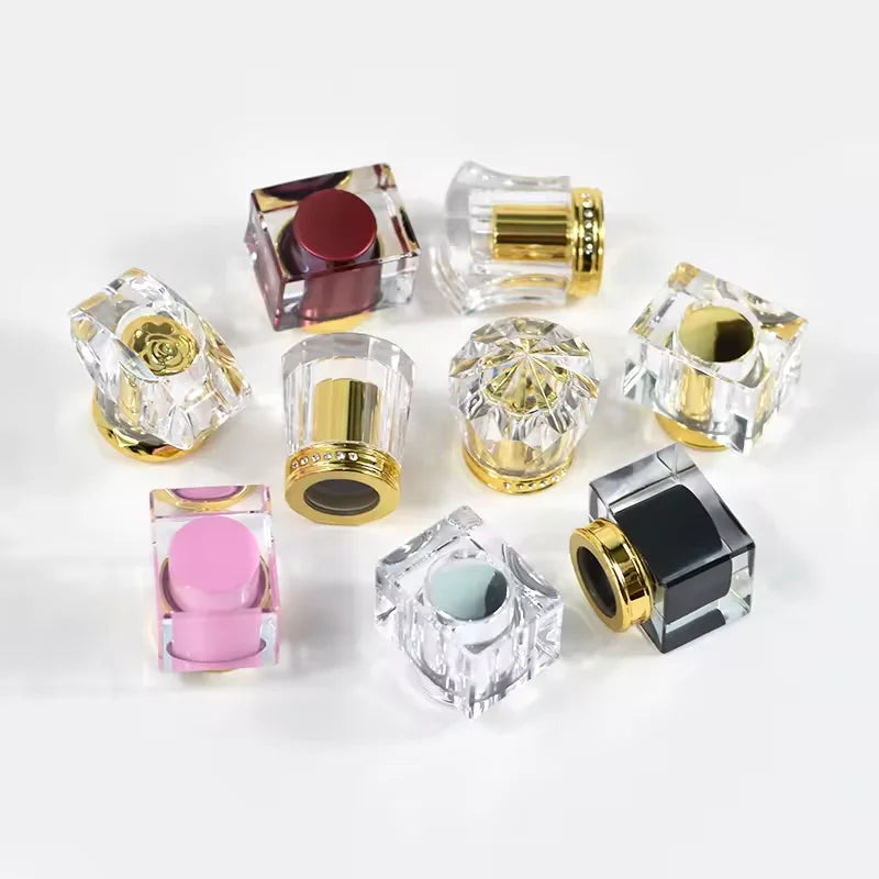 Free Sample 15mm Round Square Acrylic Surlyn Glass Perfume Bottle Cap