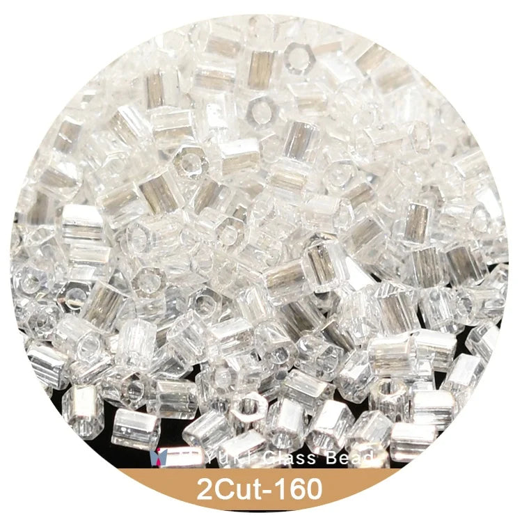 Japan Imported  Miyuki Bead 2-cut 11/0 Angle Bead 15-color Transparent Series Bead DIY 10g