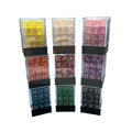 Transparent 12mm Pip square Round Corner Dices 36pcs Packed in One Transparent Plastic PS Box