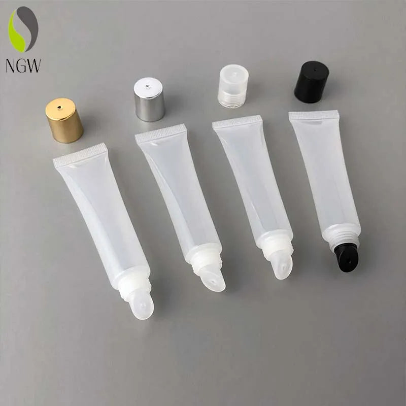 Empty Wholesale Customized Personalized Transparent Cosmetic Plastic Tube Scrub Lip Gloss Tube for Packaging Tube