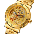 MECHANICAL WATCH China Factory FORSINING Luxury Golden Watch Automatic Stainless Steel OEM Men Wrist