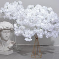 F326 Silk Flowers Wedding Decoration Table Centerpiece Floral Ball White Rose Cherry Blossom Flower Ball for Bedside Living Room