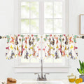 Wholesale Butterfly Printing Kitchen Window Printed Curtains Set Short Windows Decor Curtains for Kitchen Window
