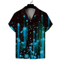 RNSHANGER Mens Hawaiian Shirts Summer Fashion 3D Print Short Sleeve Casual Beach Shirt for Men Oversized Loose Blouses