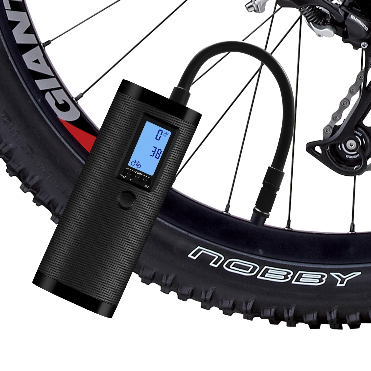 2000mAh Electric Air Pump Tire Inflator LCD Screen Portable Powerbank for Car Bike Motorcycle Electric Battery Bicycle
