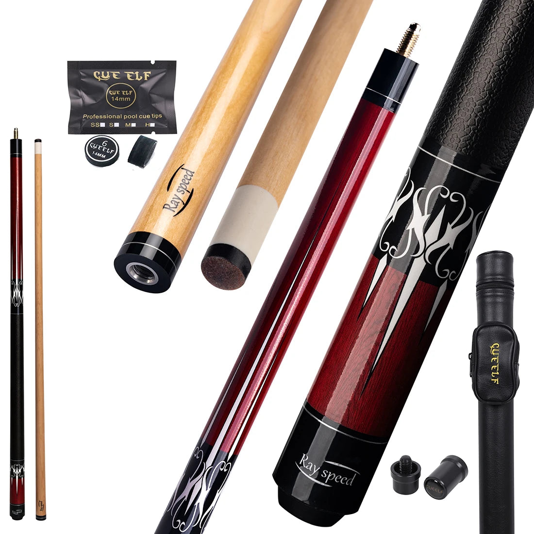 Xmlincos Hot Selling Pool Cue 3D Print Grip Pool Cue for Billiards Users with Maple Shaft