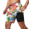 Summer Beach Trousers Customize Logo Men's Casual Shorts Summer Double Layer Shorts Camouflage Slim Swimming Trunks Beach Pants