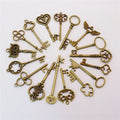 Antique Bronze Vintage Key Pendant 37 Styles Alloy Keychain Charms for Key Chain Jewelry Making DIY Fashion Pendants & Charms