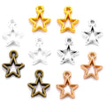 YuenZ 100pcs/bag Fashion Small Star Charms Antique Metal Pendant for Necklace Bracelet Earring Jewelry Making 14*11mm L325