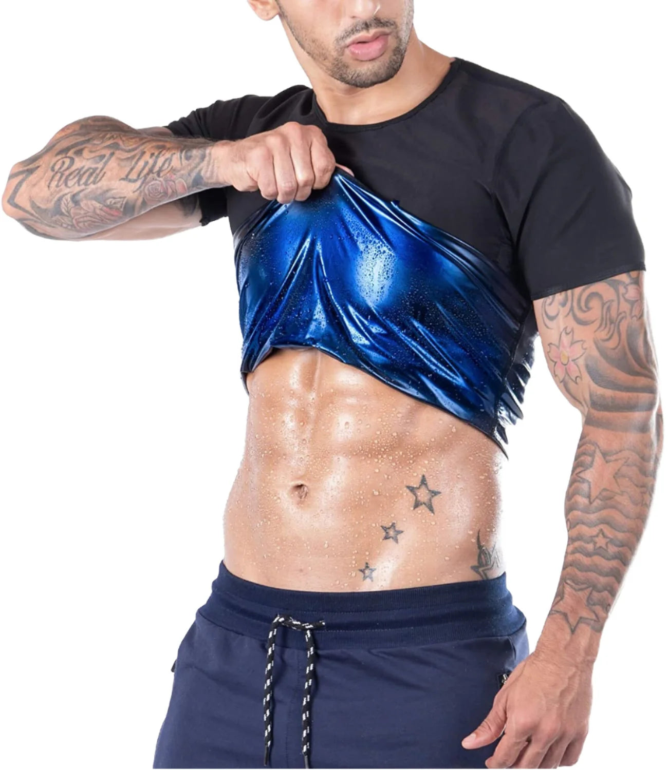 Premium Quality Durable Polyester-Spandex Sweat Suit Strong Flexible Material for Long Lasting Use Waist Cincher Type