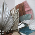 Wedding Home Decorative DIY Heart Shaped Small Natural Real Flowers Pink Copper Dried Palm Leaves