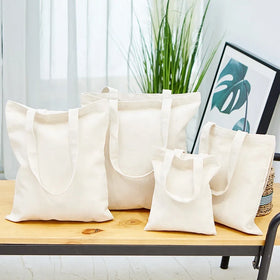 Sublimation Blank Plain Cotton Shopping Tote Bags