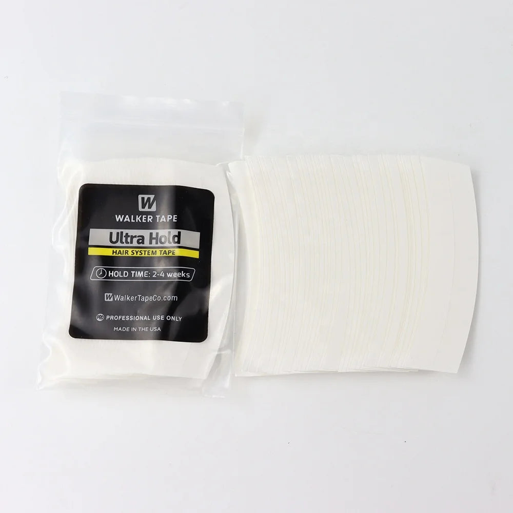 36pcs/bag White Ultra Hold Walker Hair Extension Adhesive Tape for Men Human All Base Toupee