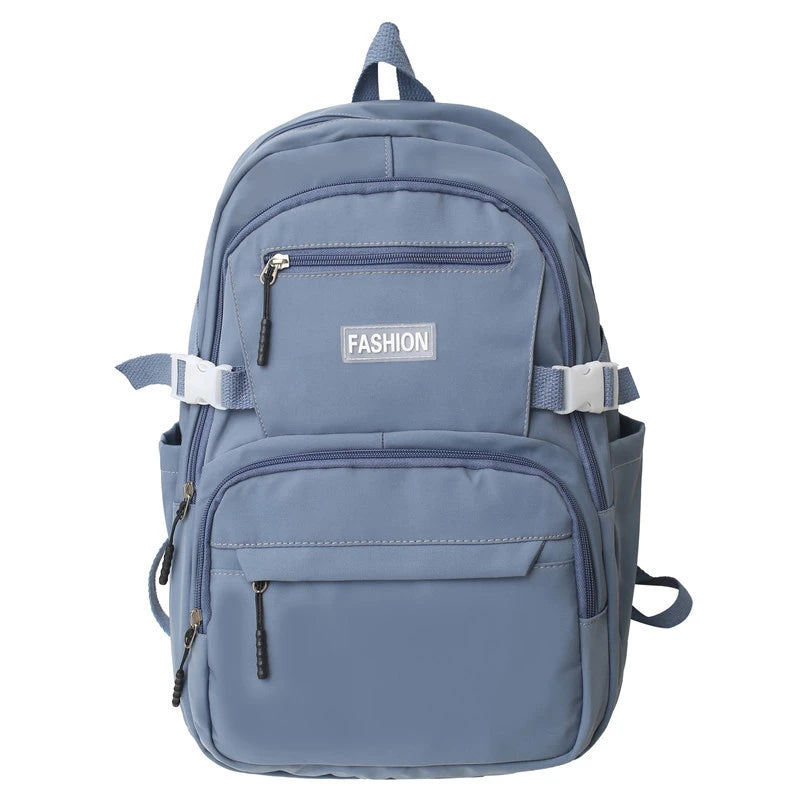 Marksman Factory 2024 Unisex Special Shoulder Backpack Solid Rope Zipper Pullers Fashionable Travel Knapsack School Bag