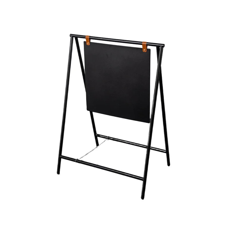Customised Logo 90x64cm Modern Style Metal Floor Standing Foldable 1 Shelf Self-adhesive Display Sign Rack UV Coating Easy
