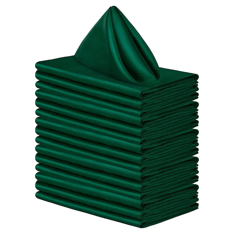 Factory Direct Square Hotel Restaurant Customized Satin Napkin