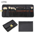 Luxury 26-Piece Professional Makeup Brush Set with Concealer Shaving Brush Soft Synthetic Hair Wood Handle Women's Beauty Tools