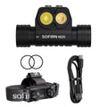 HS20 2700lm 18650 Powerful Headlight With Spotlight&Floodlight Dual Switch Indicator USB C Rechargeable LED Headlamp