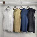 TT High Quality Heavyweight Stone Wash tank Top Custom Gray  Fit Sleeveless Vest Tee t Shirt