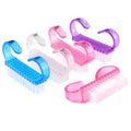 Handle Grip Fingernail Scrub Nail Dust Cleaning Manicure Pedicure Nail Brush for Toes and Nails