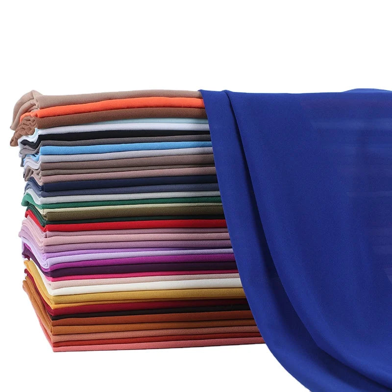 Premium Chiffon Hijabs Scarf for Women Turban for Veil Scarves Muslim Hijab for Woman Shawls for Veils Hijab Accessoires Ramadan