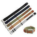 20mm 22mm Nylon Leather  Seatbelt Watch Strap Men  Sport Wrist Band Bracelet Accessories
