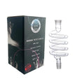 High Quality Spiral Glass LED Hookah Shisha Twirl Smoking Accessory Free Shape Hookah Hose Parts Mirror Wholesale Low MOQ