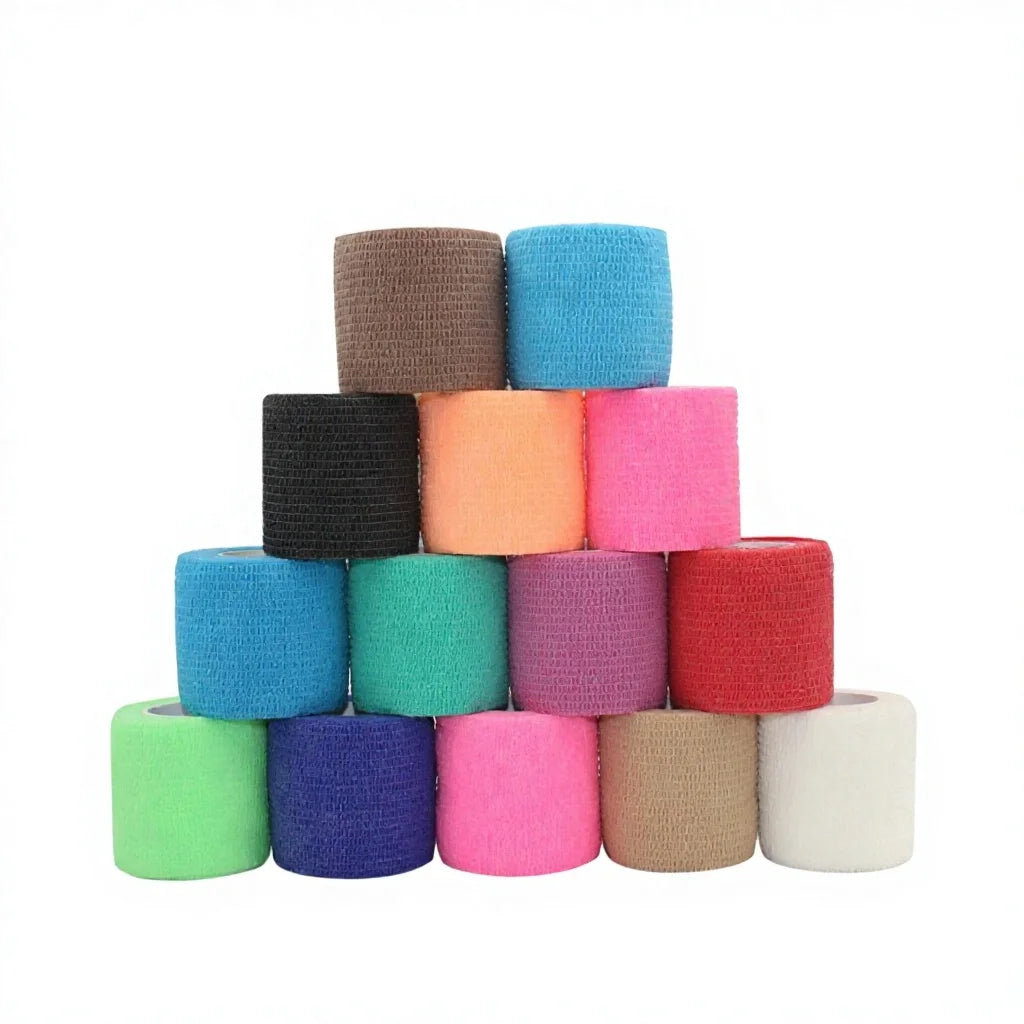 5cm Cohesive Bandage Sports Tape Self Adherent Finger Hand Guard Wrist Support Wrap Ankle Strap Grip Sock Football Boxing Hockey