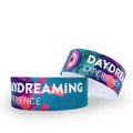 25mm Width Disposable Full Colour Tyvek Wristband Waterproof Custom QR Code for Events Festivals One Time Promotional Wristband