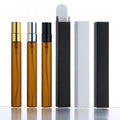2ml 3ml 5ml 10ml Brown Glass Spray Bottle with White Individual Packing Box Clear Portable Perfume Spray Bottle Sample Mist Vial