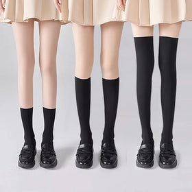Best Sale Stretchy Transparent Knitted Sustainable Mature Pantyhose / Tights Thin Sexy Hot Japanese Girls Tube Stocking