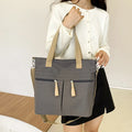 Casual Large Capacity Shoulder Bags for Women College Girls Book Tote Messenger Bag Commute Female Zipper Pocket Handbags