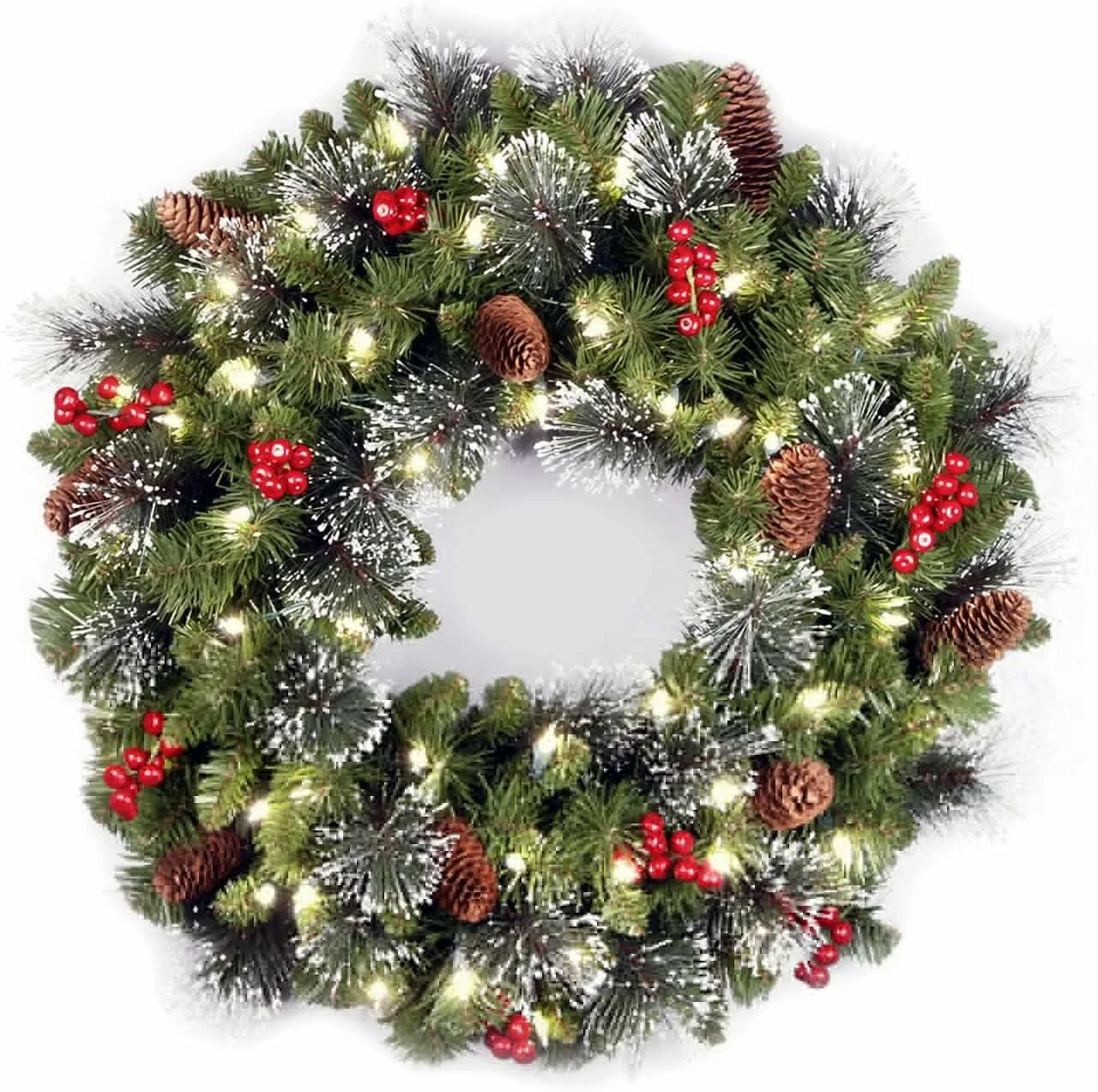 New Design PVC Indoor Christmas Wreaths Festive and Party Decoration
