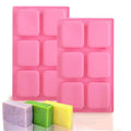 Hot Selling 6 Cavity 3D Silicone Soap Mold Non-Stick Handmade Cake Tool for Soap & Candle Decorating