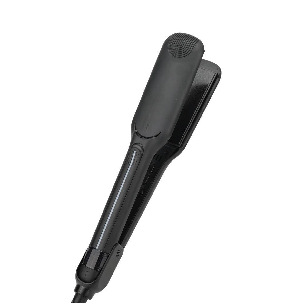 OEM Black Hair Straightener Titanium Normal and Wide Plate 3 Different Size 2 in 1 Hair Straightener and Curler