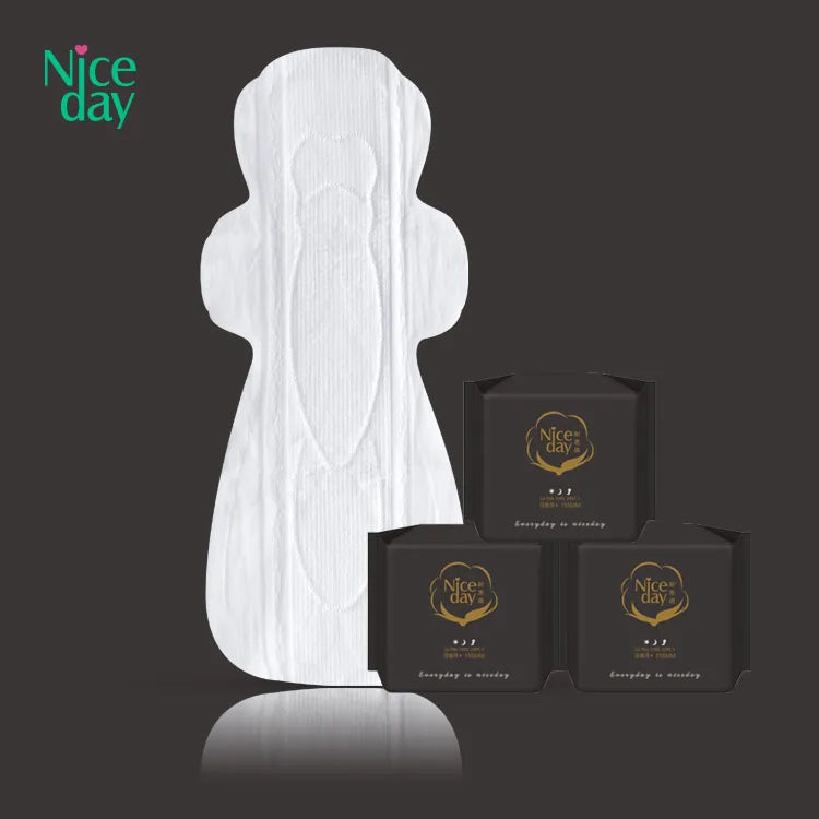 Niceday 420mm Ultra-thin Night Use Women's Organic Cotton Sanitary Napkins in Stock