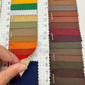 Classic Design Eco-Friendly PU Synthetic Leather Fabric Roll Faux Leather with Rayon Backing Ready Goods Leather Packing