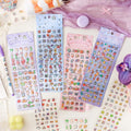 2 Sheets Per Pack Sticker Pack Fun Bazaar Series Cute Cartoon Kids Female Handbook Stickers