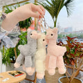 Kawaii 18cm Alpaca Plush Toys Stuffed Animal Keychain Kids Gift Wholesale Cute Soft Stuffed Animal Alpaca Plush Keychains Toys