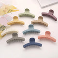 Factory Direct Hair Accessories Women Frosted Grab Clip Simple Large Shark Clip Pure Color Hair Claw