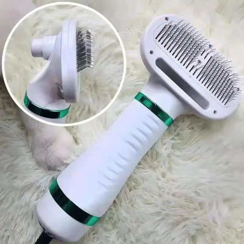 Wholesale Adjustable 3 Temperatures Settings Dog Hair Grooming Dryer with Slicker Brush Upgraded Pet Hair Dryer