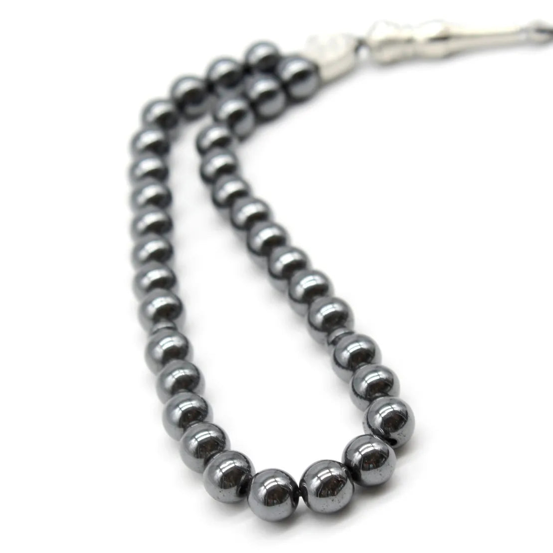 Wholesale Muslim Rosary 8mm 33 Pieces Per Strand Crystal Round Beads Rosary Necklace Black Rosary