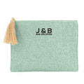 Fashion Natural Linen Cosmetic Bag Kit Dopp Key Small Goods Holder Organizer Make up Toiletry Wash Bag with Tassel Decoration