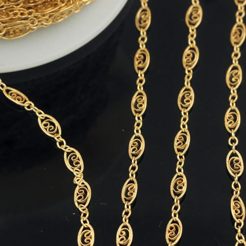 GC035 14K Gold Filled 3.9mm Filigree Chain Tarnish Free Chain for Jewelry Making