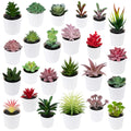 Artificial Small Plants Succulents Plants Home Decoration Artificial Succulent Plants With Glass Pot