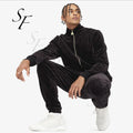 Custom Logo Fashion Casual Men's Sport Sweatsuit 2 Pieces Tracksuit Velour Corduroy Jogging Suit for Men