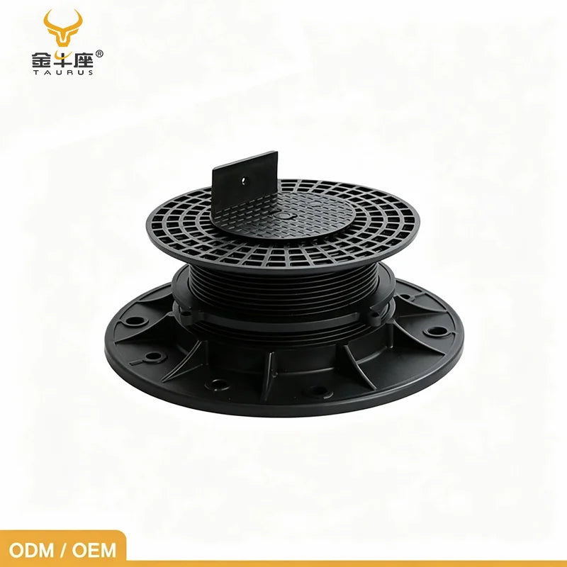 PP Adjustable Deck Support Plastic Pedestal for Decks WPC Decking Outdoor Floors Accessories With Adjustable Decking Supports