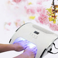 80W Nail Dust Collector 2 in 1 Fan Nail Lamp With Nail Vacuum Cleaner HD LCD Display Salon Use